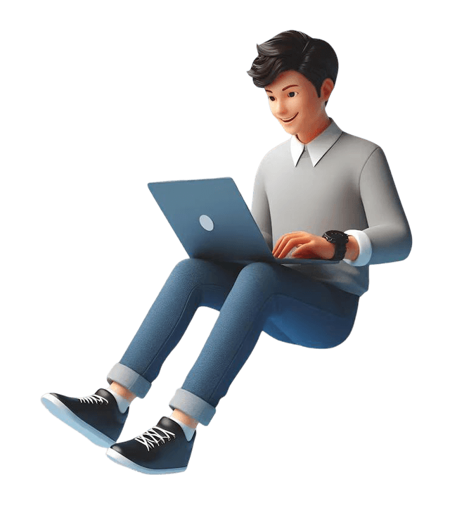 developer working with laptop